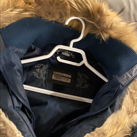 Women’s small mackage winter jacket navy blue - Picture 3 of 3